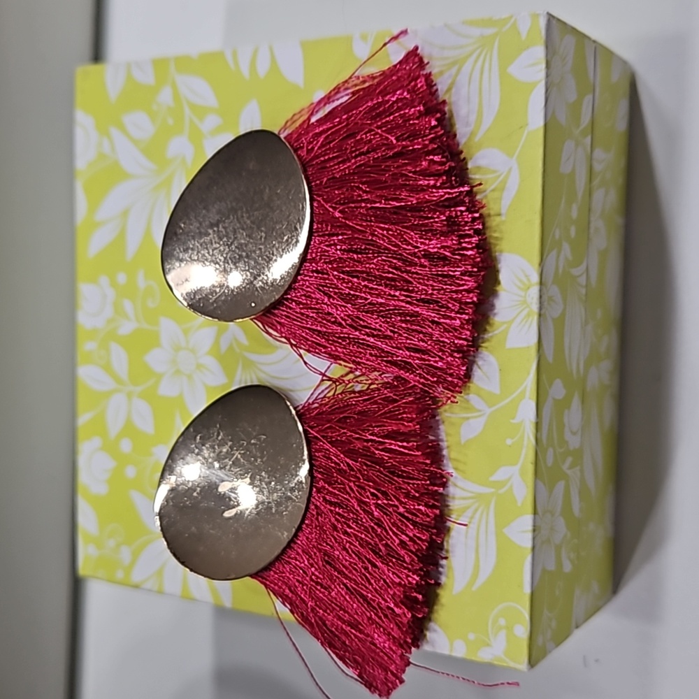 Pink&gold earrings